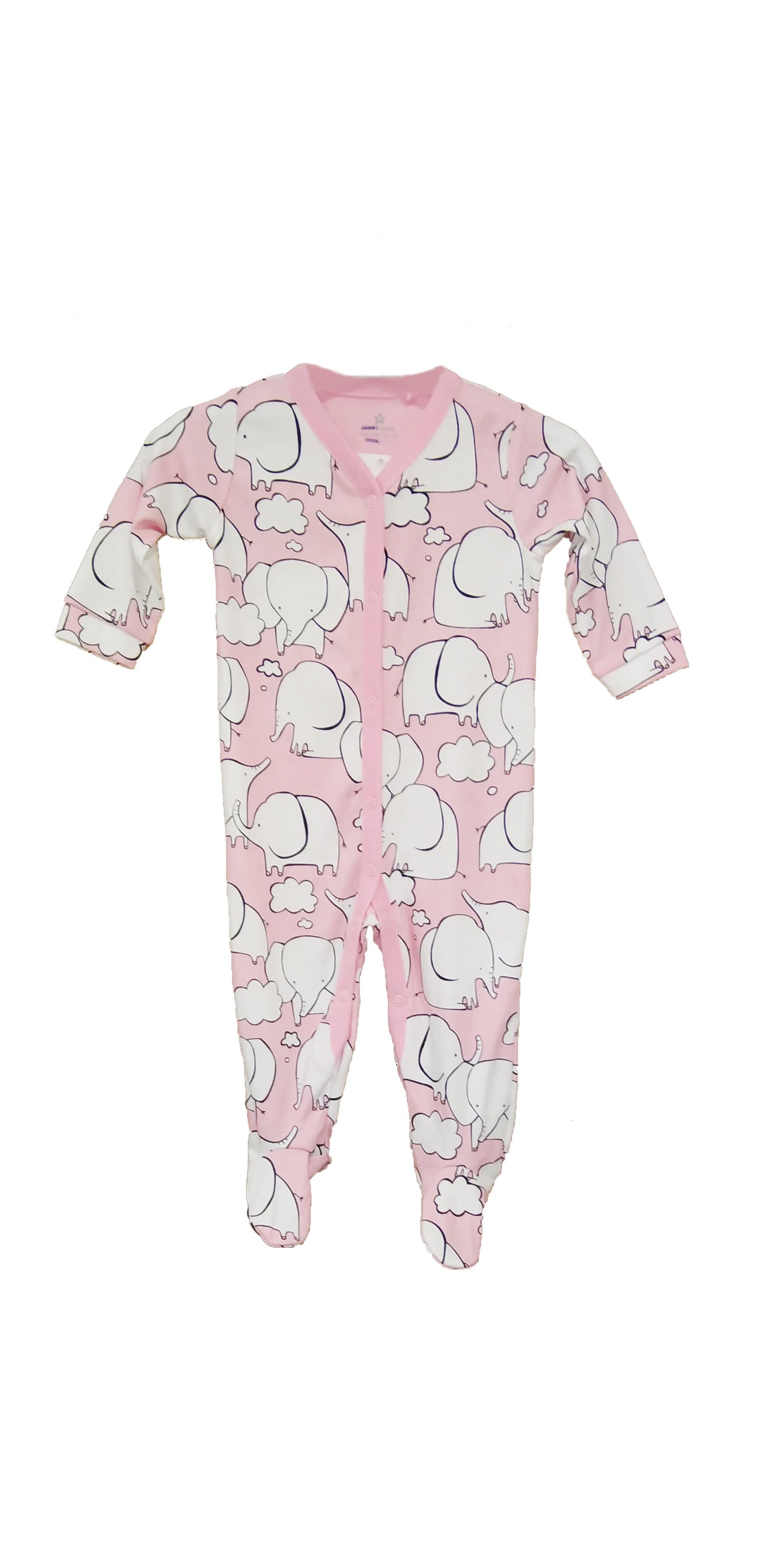 Next Baby Girl NEXT - Elephant Printed Baby Overall