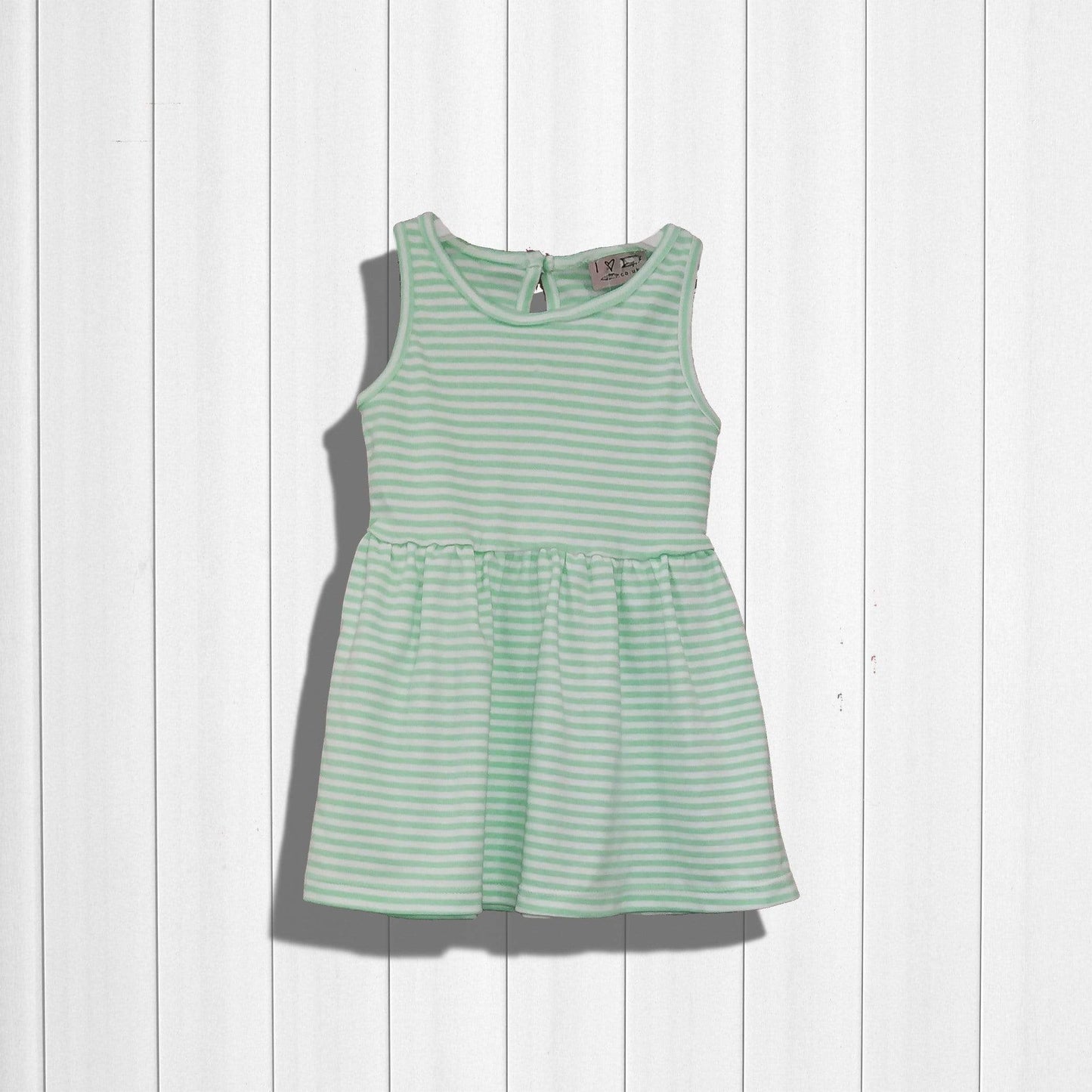 Next Girls Dress 3-4 Years / Blue - White Kids - Sleeveless Striped Dress