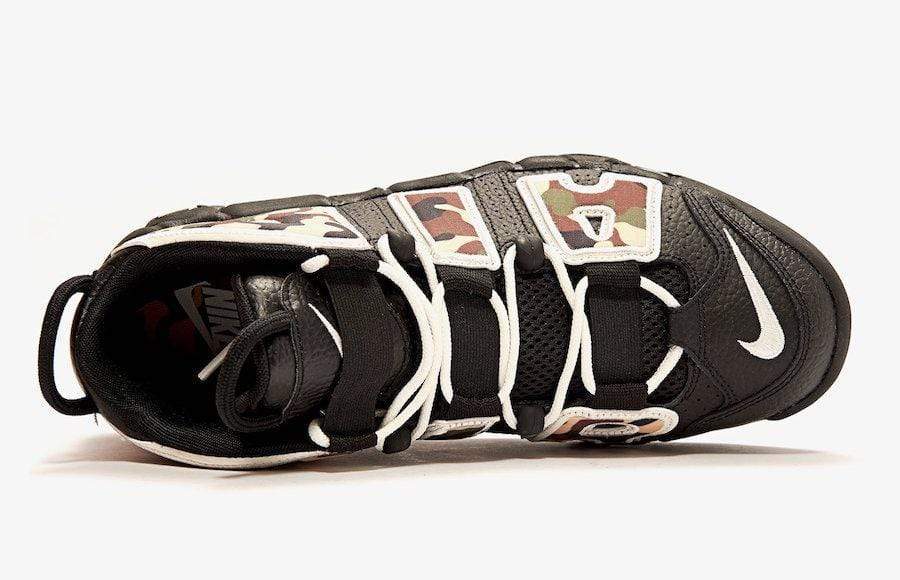 NIKE Athletic Shoes 46 / black-sail-lt british tan AIR MORE UPTEMPO 96 CAMO