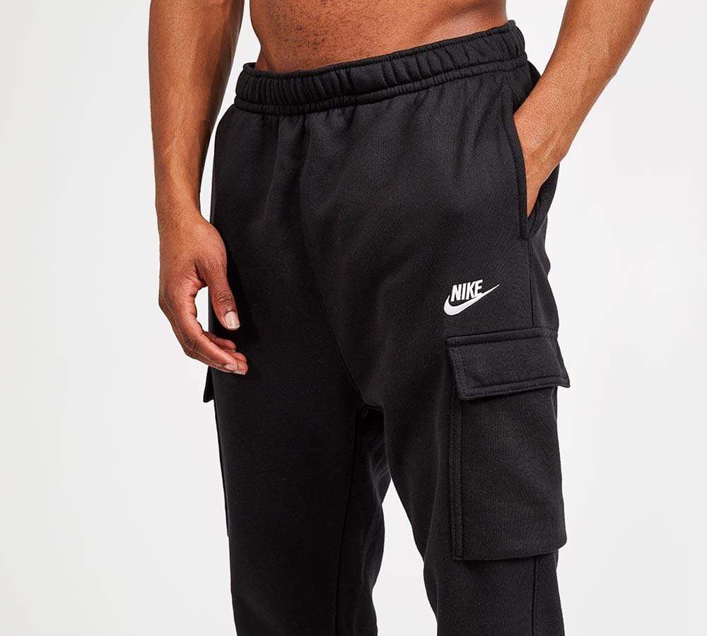 Nike Mens Bottoms Small / Black Club Cargo Jog Pant