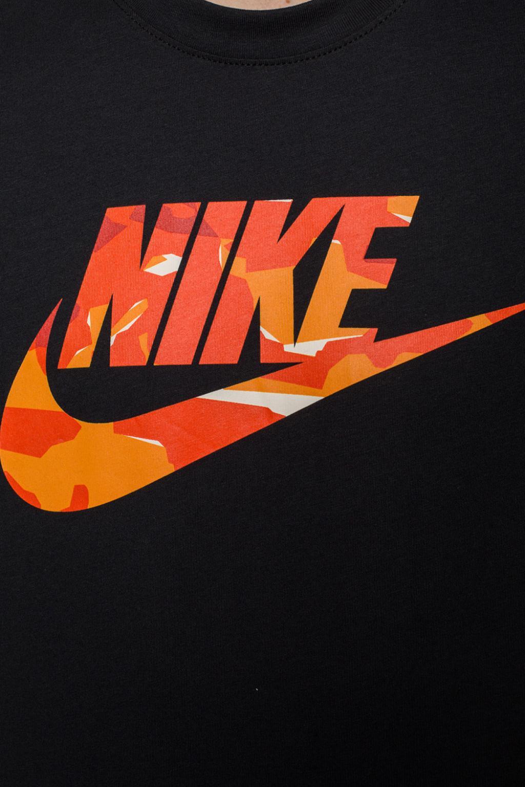 NIKE Mens sports XXL / Black NIKE - Camo Printed Logo Shirt
