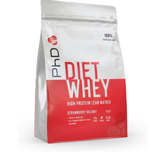 PHD Sports Supplements STRAWBERRY PHD - Diet Whey 1KG