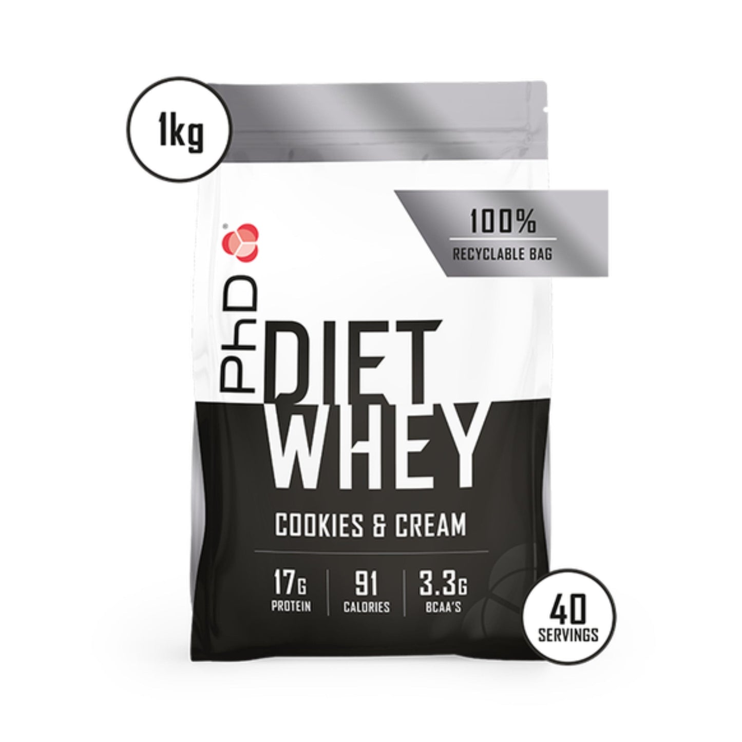 PHD Sports Supplements COOKIES&CREAM PHD - Diet Whey 1KG