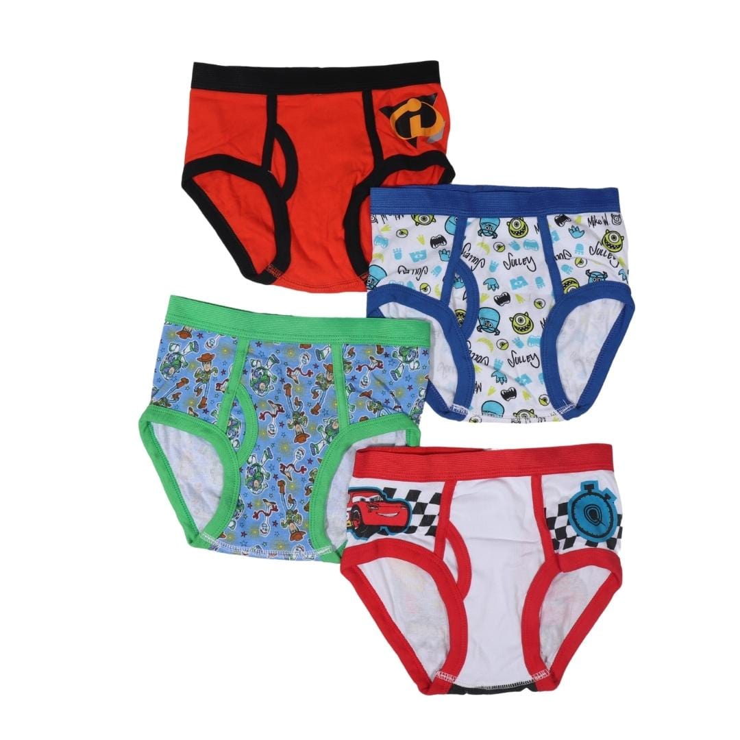 PIXAR Boys Underwears XS / Multi-Color PIXAR - Kids - Printed 4 Briefs