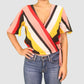 Polly & Esther Womens Tops Small / Multi-Color Short Sleeve Top