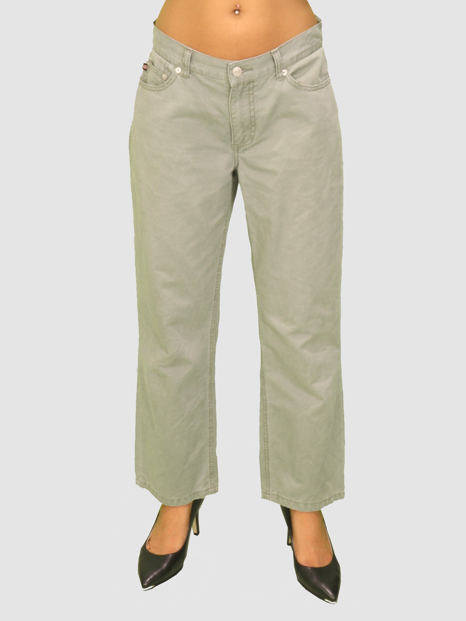 Polo Jeans Company Womens Bottoms Small / Light Olive Pants