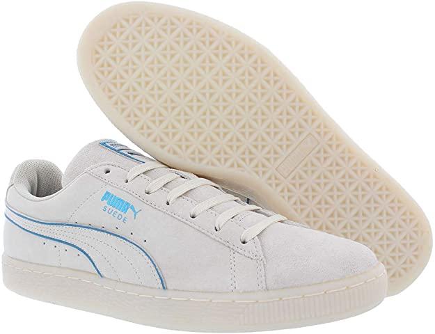 PUMA Athletic Shoes 42 / Beige PUMA - Suede Foil Lace Up Sneakers