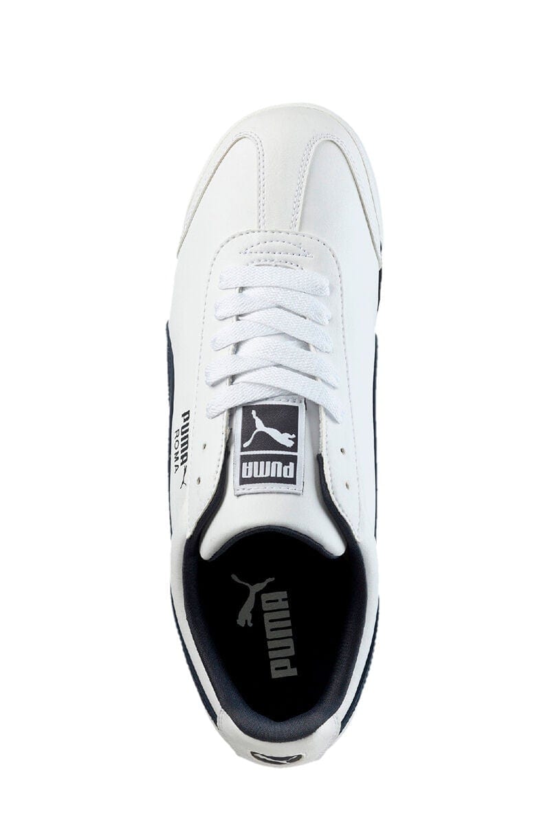Puma Mens Shoes 41 / White - Navy Roma Basic Sneakers
