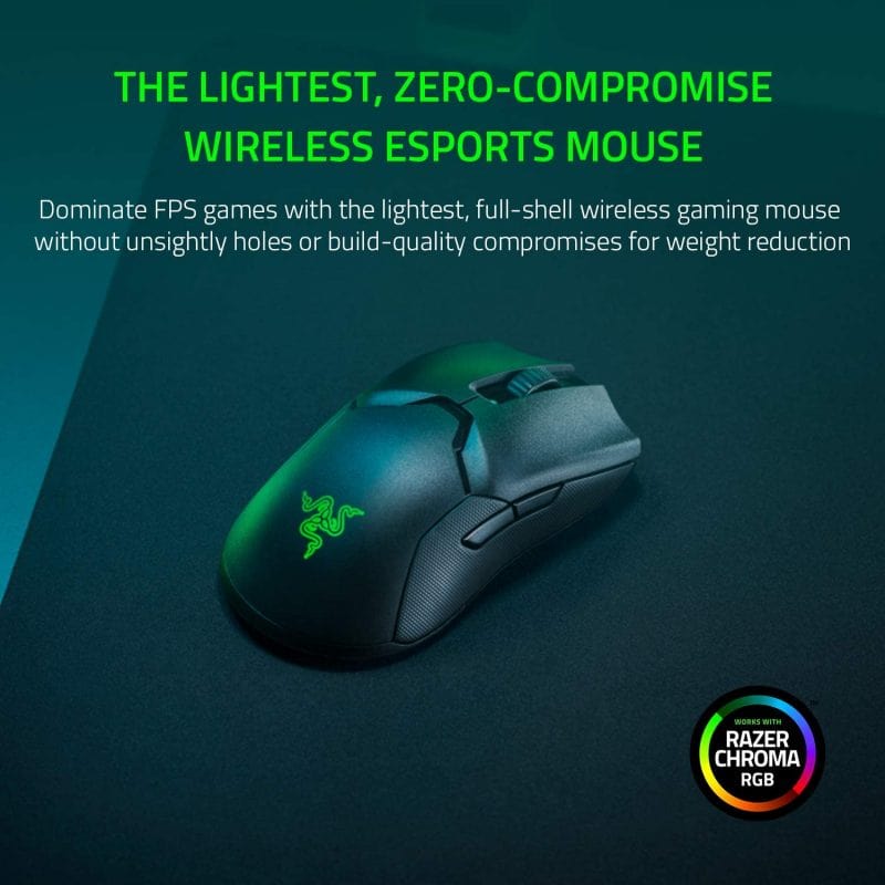 RAZER Laptops & Accessories Black RAZER - Viper Ultimate + Dock Wireless Gaming Mouse