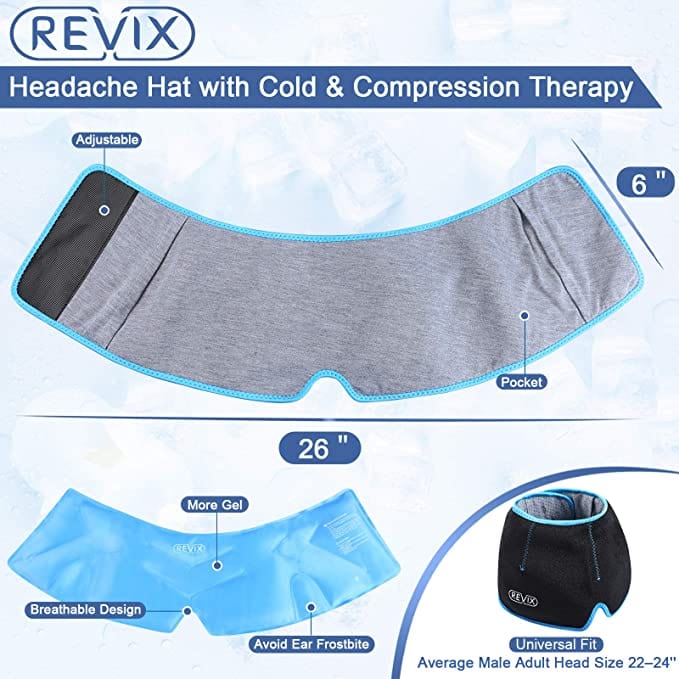 REVIX Sports Tools REVIX - Migraine Ice Head Wrap for Headache Relief