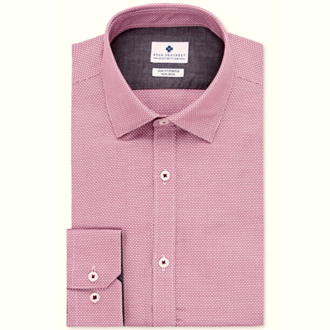RYAN SEACREST Mens Tops L / Multi-Color RYAN SEACREST - Slim Fit Button Down Shirt