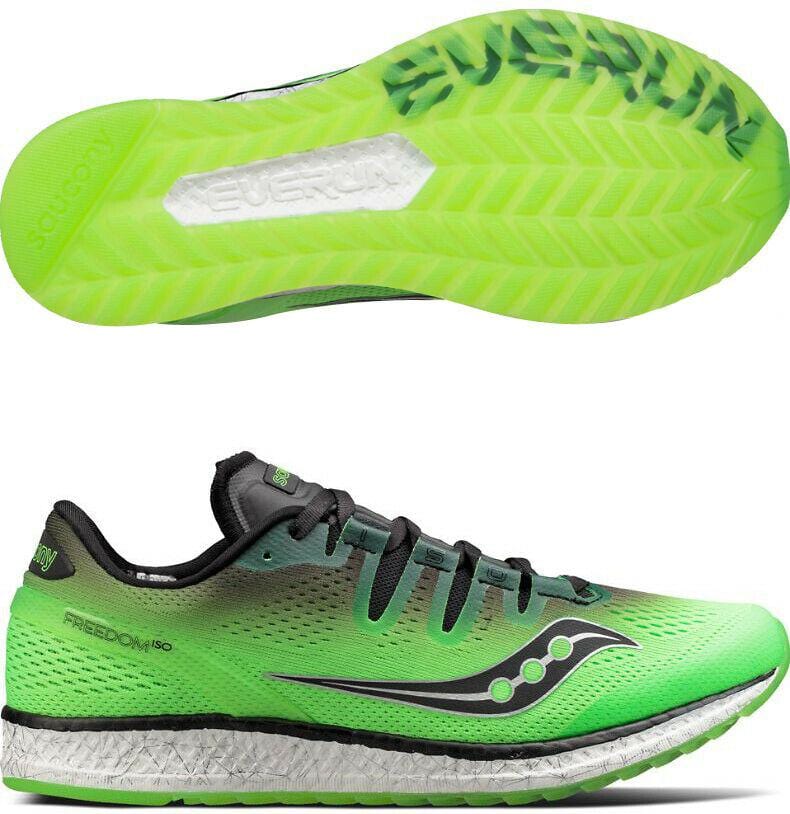 SAUCONY Athletic Shoes 45 / Pistachio/Black Saucony - Freedom ISO Everun Running Shoes