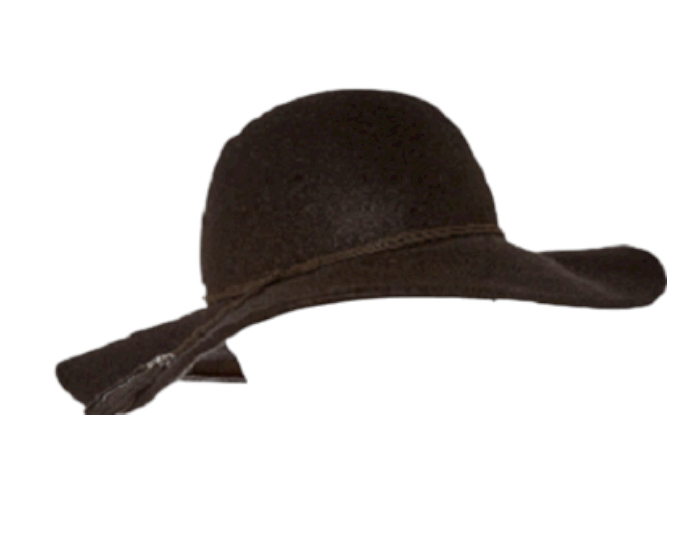 SCALA Clothing Accessories Black SCALA - Suede Tassel Floppy Hat