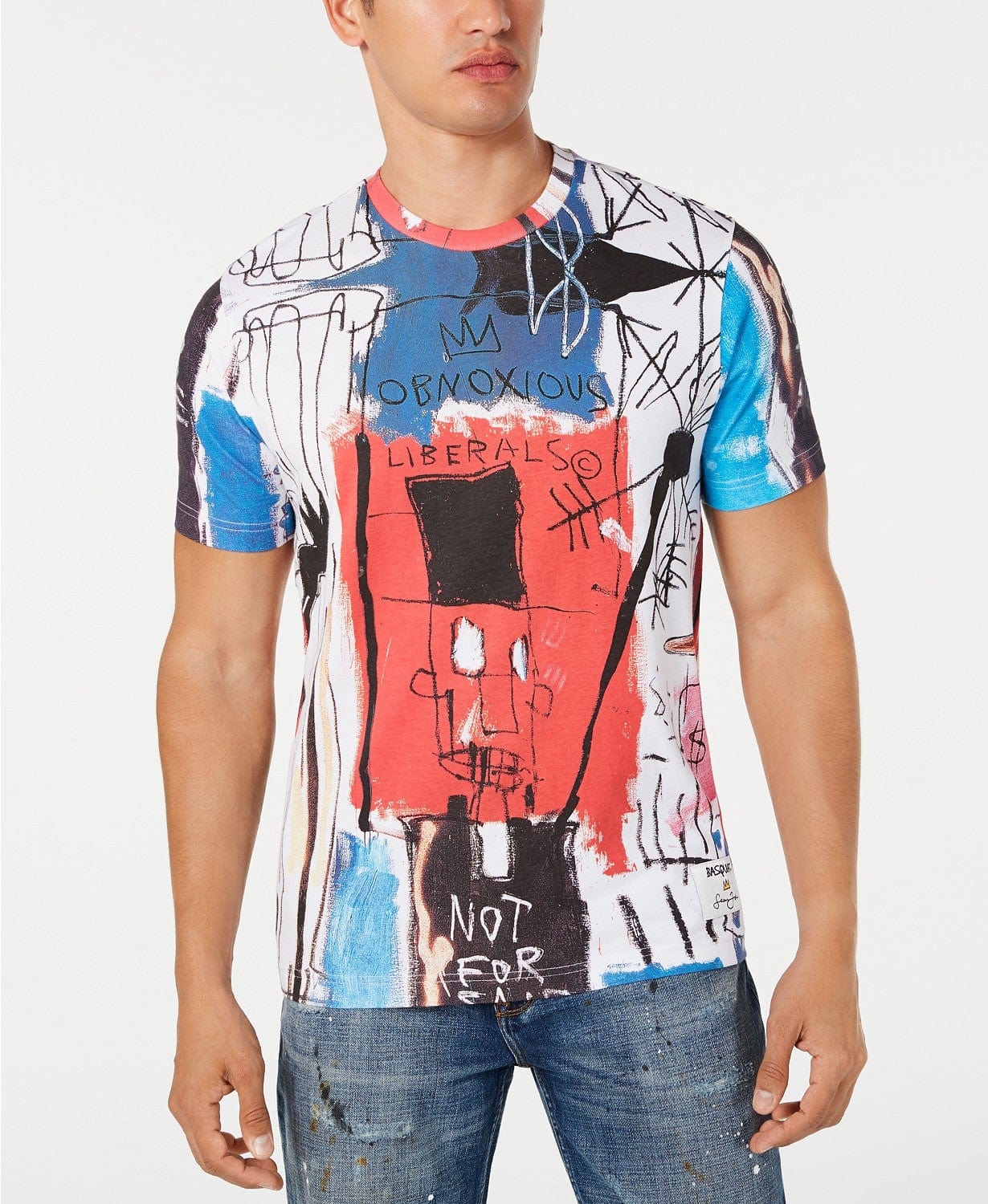 SEAN JOHN Mens Tops L / Multi-Color SEAN JOHN - Basquiat Graphic Shirt