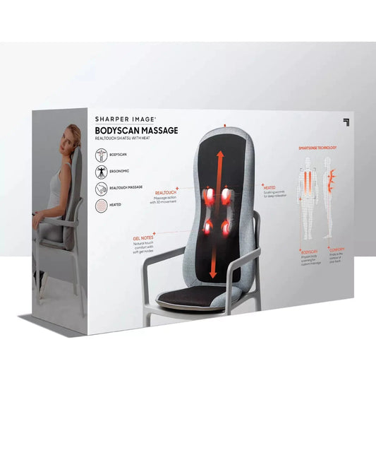 SHARPER IMAGE Health Care SHARPER IMAGE - Smart-sense Shiatsu Realtouch Chair Pad