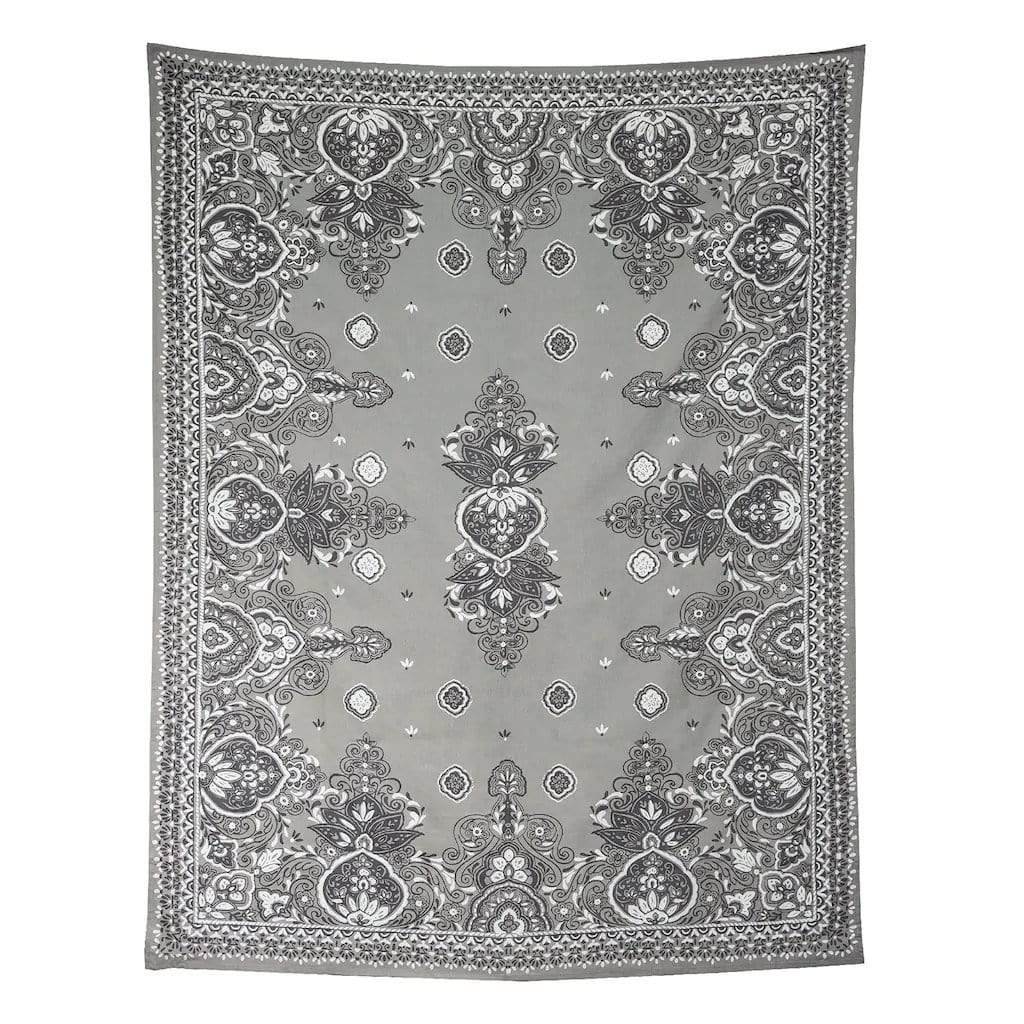Simple By Design Bed & Bath Grey Bandana Wall Tapestry