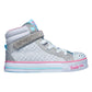 SKECHERS Athletic Shoes 30 / Grey / Silver Twinkle Lite Sneakers