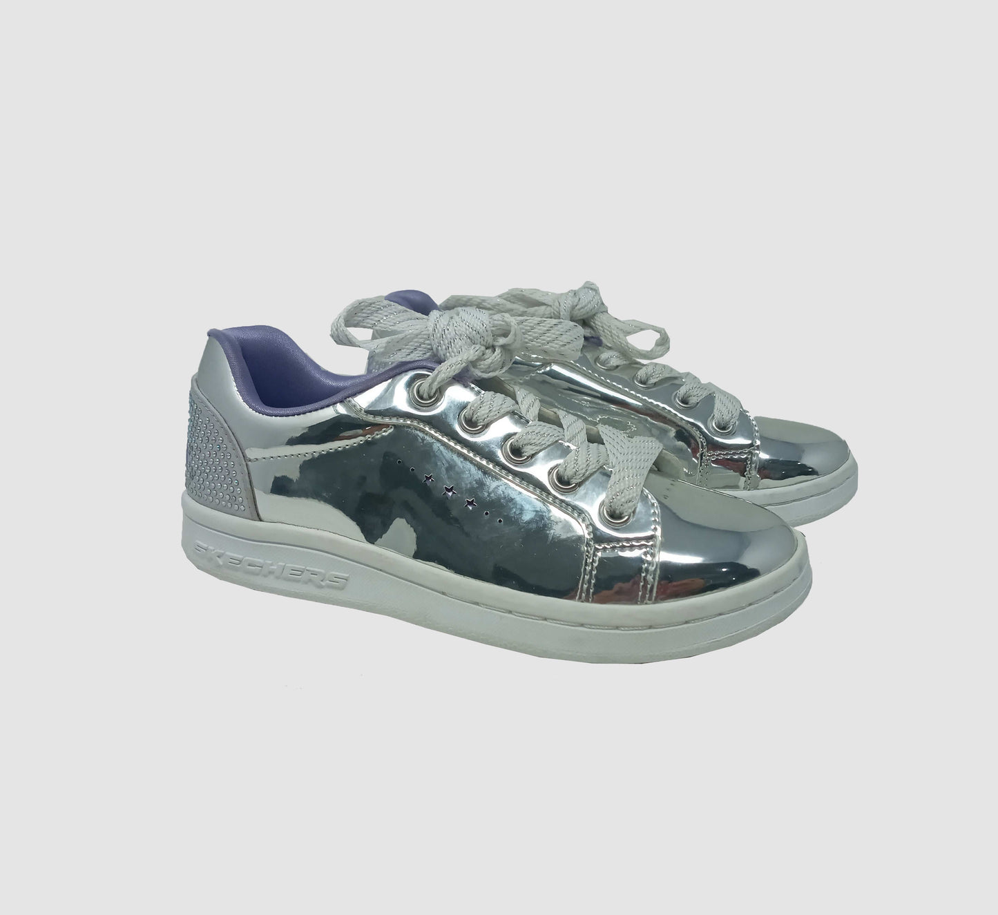 SKECHERS Kids Shoes 30 / Silver Metallic Shoes