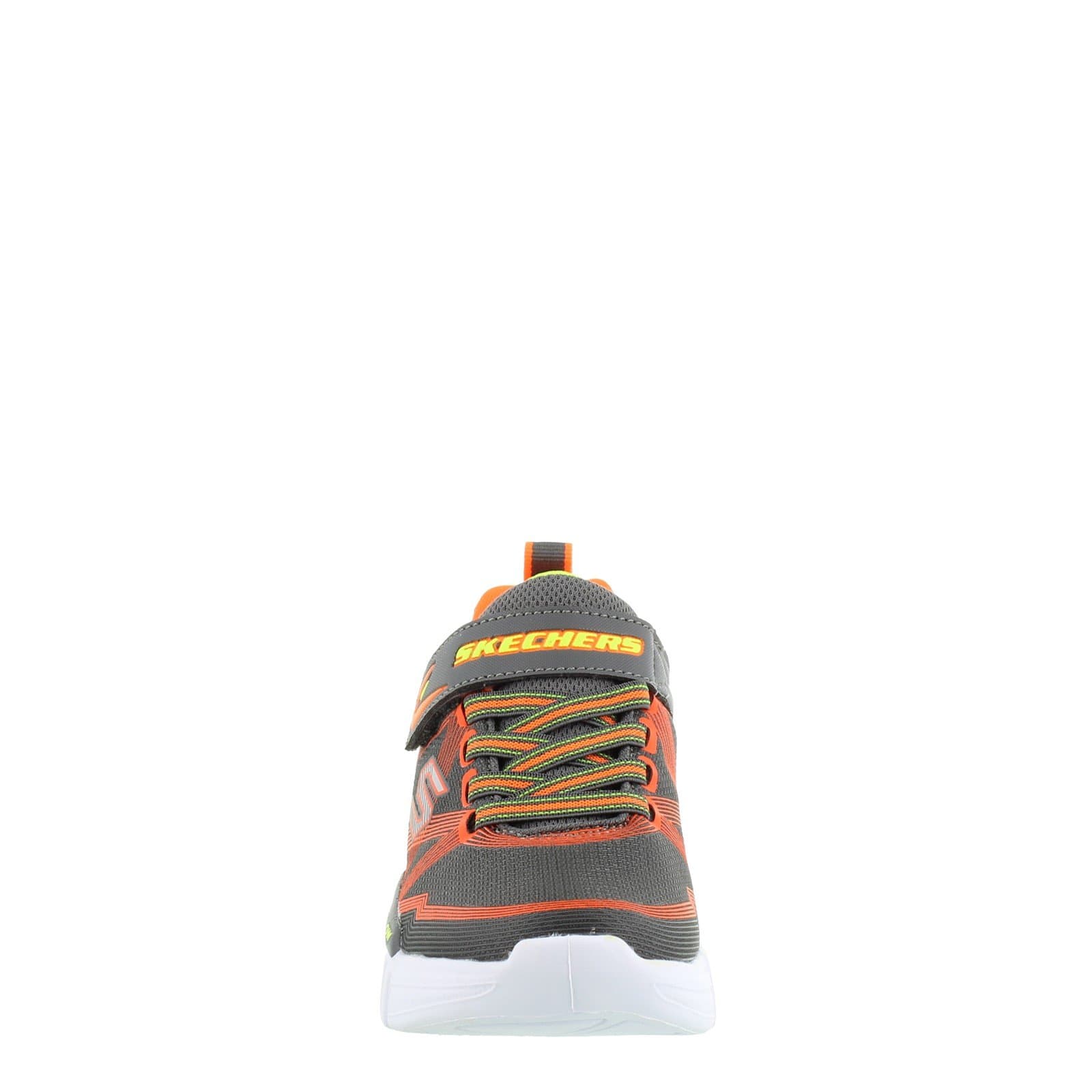 SKECHERS Kids Shoes 30 / Grey / Orange S Lights Flex - Glow Sneaker