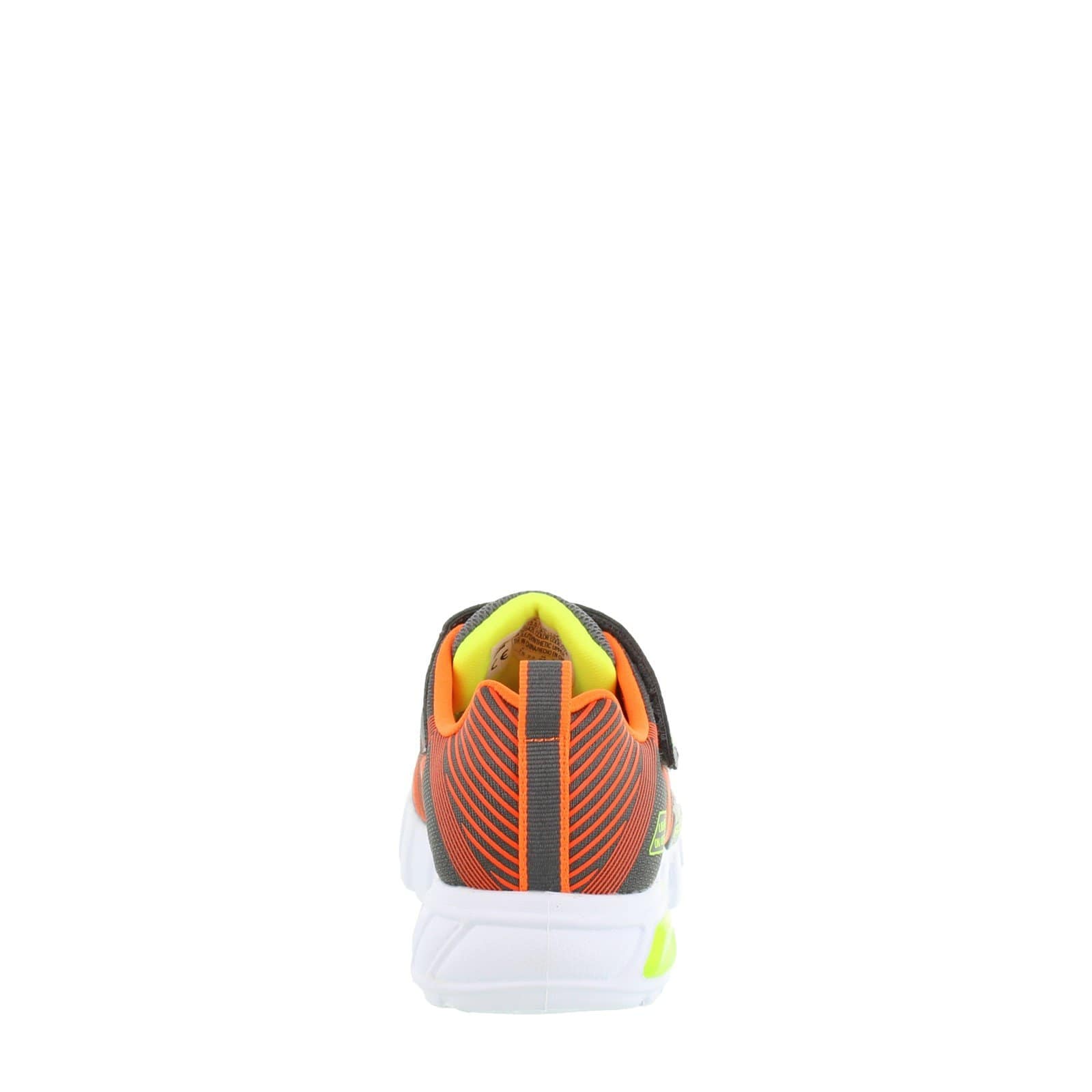 SKECHERS Kids Shoes 30 / Grey / Orange S Lights Flex - Glow Sneaker