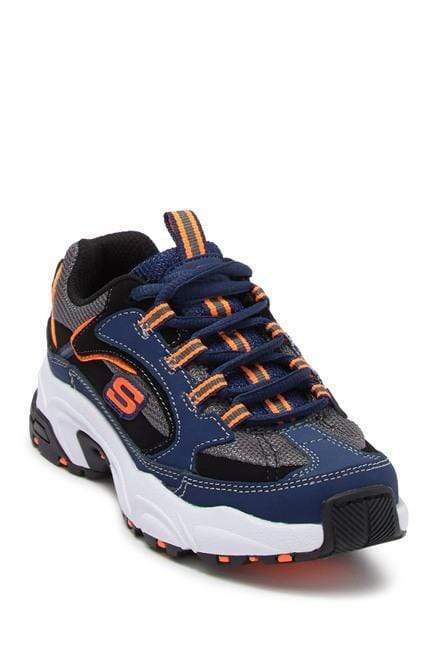 SKECHERS Kids Shoes 30 / Navy / Multi-color Stamina Cutback Sneaker