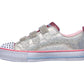 SKECHERS Kids Shoes 30 / Grey / Silver Twinkle Toes Shuffles - Dreamin Sparkle
