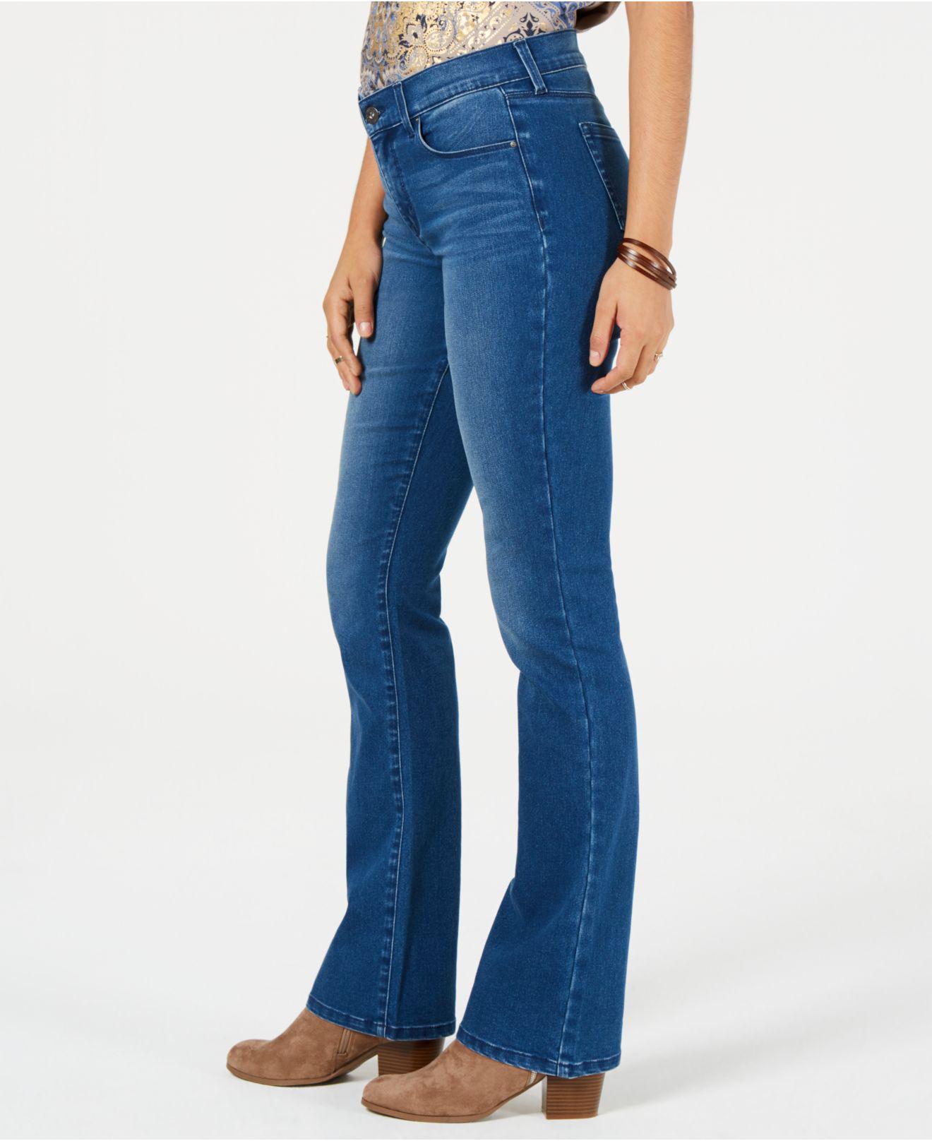 Style & Co Womens Bottoms Large / Blue Tummy-Control Bootcut Jeans