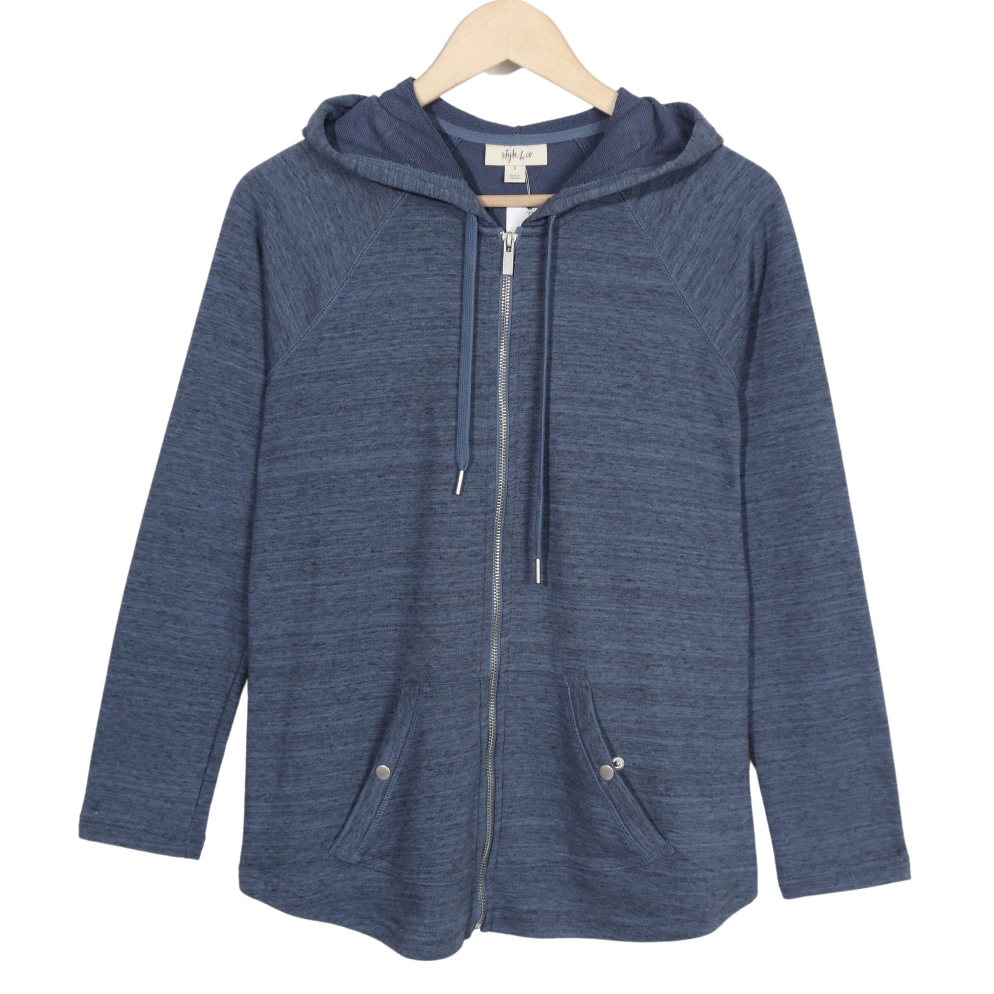 STYLE & CO. Womens Jackets S / Navy STYLE & CO. - Hooded Jacket
