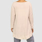 Style & Co Womens Tops Small / White / Grey Long Sleeve Top