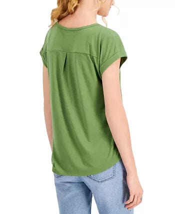 STYLE & CO. Womens Tops Petite XS / Green STYLE & CO. - Graphic Print T-Shirt