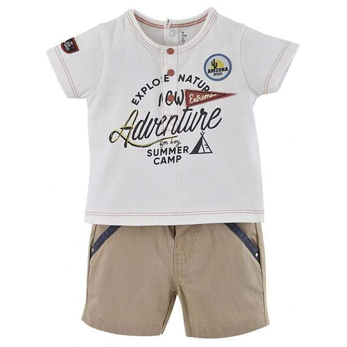 Sucre d'Orge Apparel Baby Shorts + T-Shirt "New Adventure" Bundle