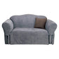 Sure Fit Furniture Smokey Blue Sure Fit Soft Suede Sofa Slipcover