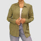 TALBOTS Womens Tops X-Small / Yellow / Navy Long Sleeve Shirt