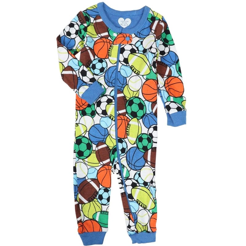 THE CHILDREN'S PLACE Baby Boy THE CHILDREN'S PLACE - Baby - Balls Print Overall