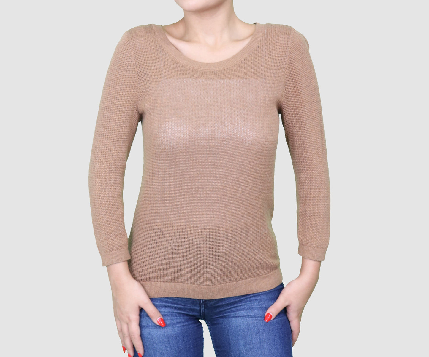 THE LIMITED Womens Tops Medium / Brown Top
