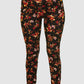 Time And Tru Womens Bottoms M / Black/Red/Mustard Floral Pants
