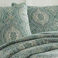Tommy Bahama Comforter/Quilt/Duvet King King - Turtle Shell Print Quilt Set - 3 Pieces