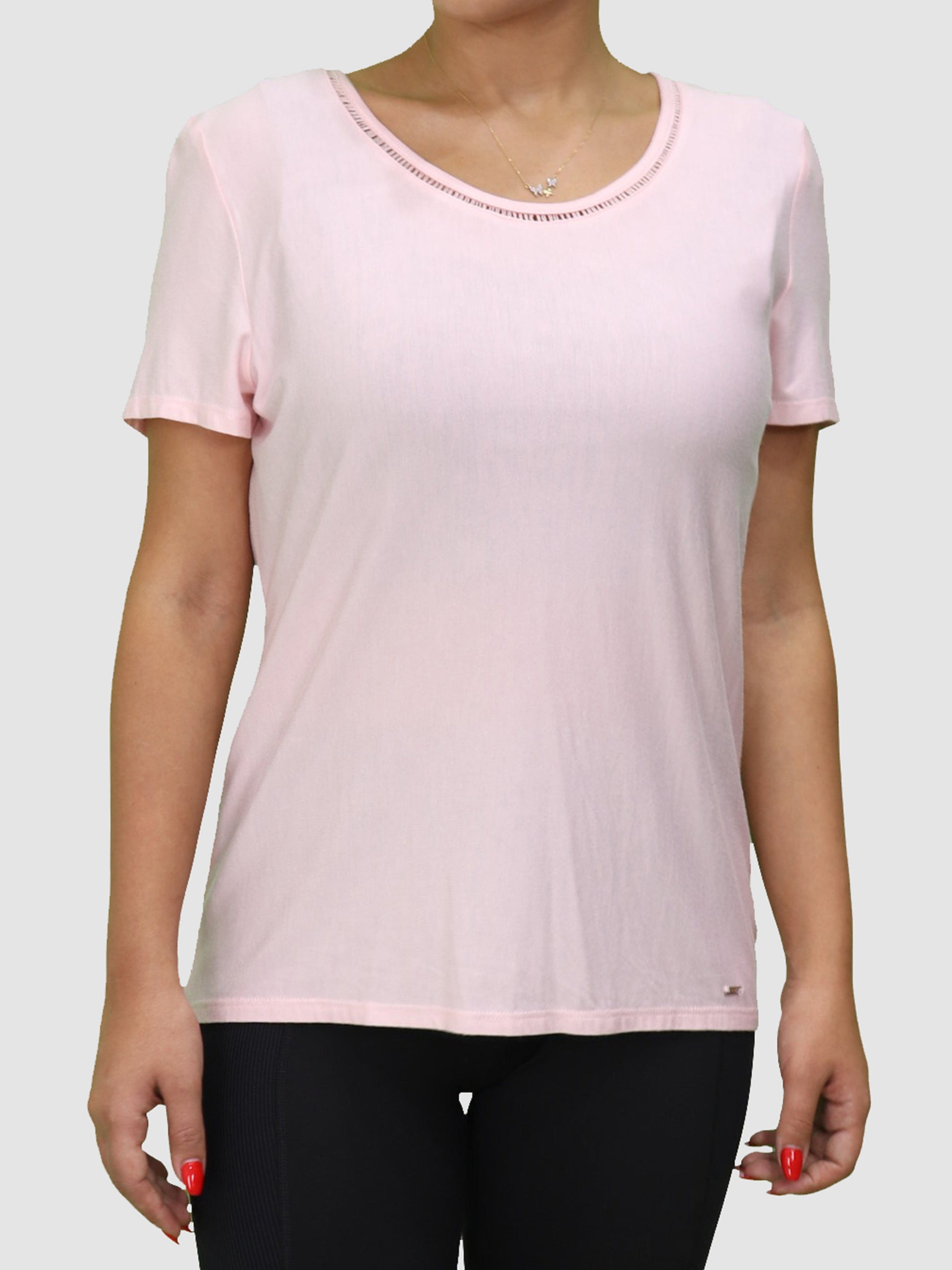 Tommy Hilfiger Womens Tops S / Pink Short Sleeve T-Shirt