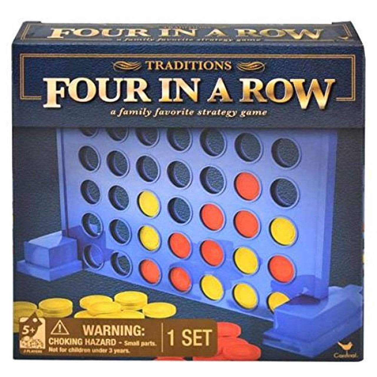 Traditions Toys Blue Four in a Row Board Game