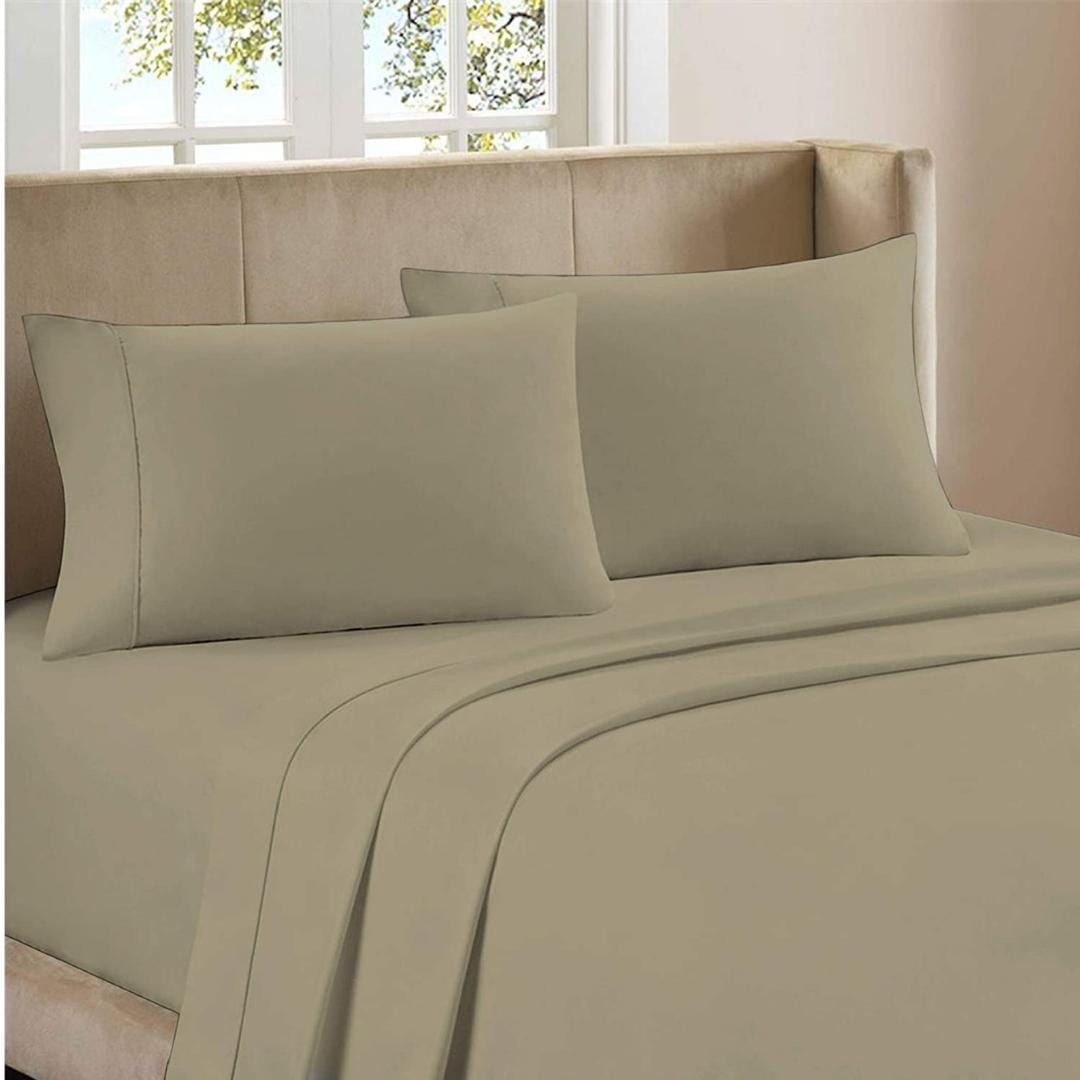 ULTIMATE PERCALE Comforter/Quilt/Duvet Twin / Beige ULTIMATE PERCALE -  400 Thread Count 3 Pieces Set