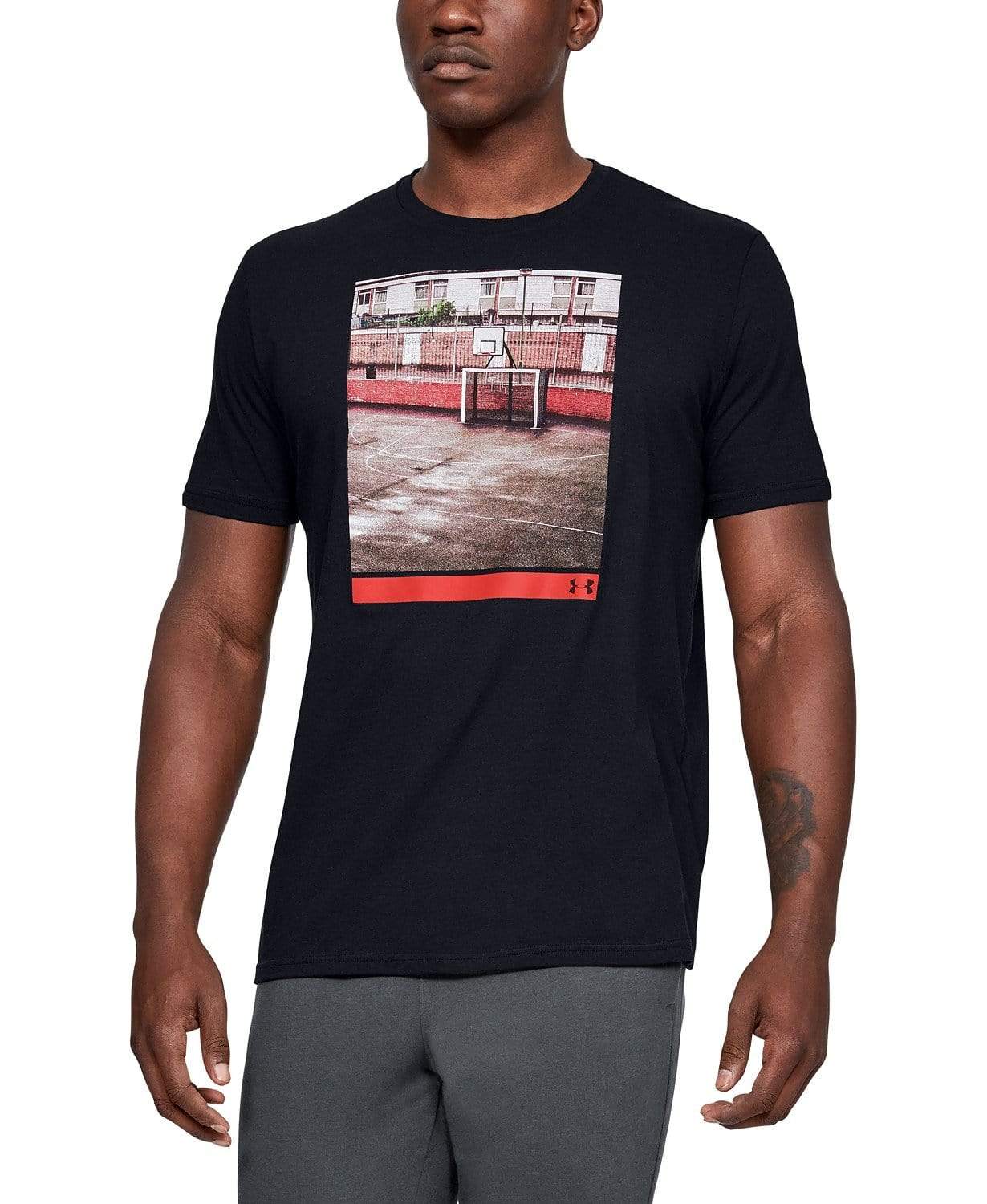 UNDER ARMOUR Mens Tops XXL / Black UNDER ARMOUR - Photo Graphic T-Shirt