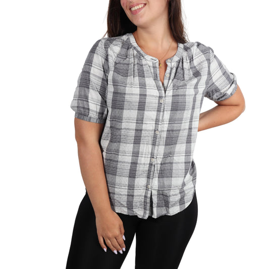UNIVERSAL THREAD Womens Tops S / Grey UNIVERSAL THREAD -Casual  Printed Shirt