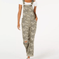 VANILLA STAR Womens Bottoms 27 / Multi-Color VANILLA STAR - Ripped Camouflage Overalls