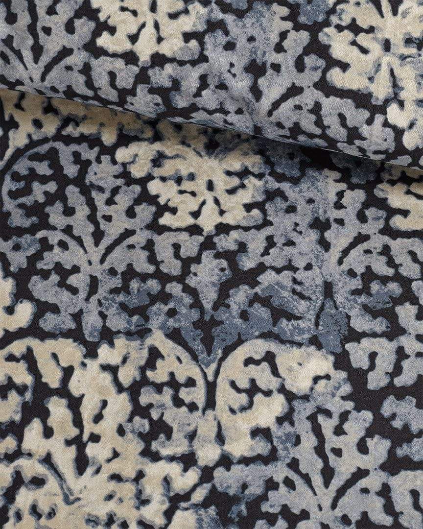 Vera Wang Comforter/Quilt/Duvet Stone / Queen Botanical Duvet Cover - 3 Pieces