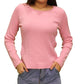 VILLAGER Womens Tops Small / Pink VILLAGER - Plain Long Sleeve Top