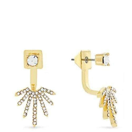 VINCE CAMUTO Womens Jewelry VINCE CAMUTO - Gold-Toned Front to Back Jacket Earrings