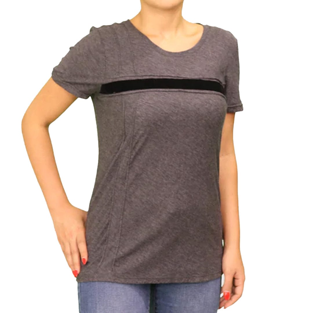 VINCE CAMUTO Womens Tops XS / Grey VINCE CAMUTO - Short Sleeve Top