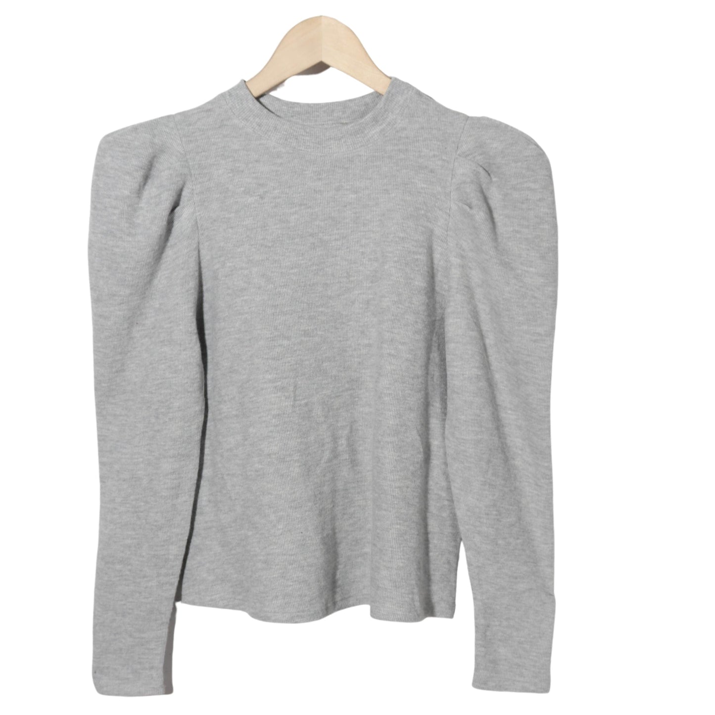 WHO WHAT WEAR Womens Tops M / Grey WHO WHAT WEAR - Long Sleeve Blouse