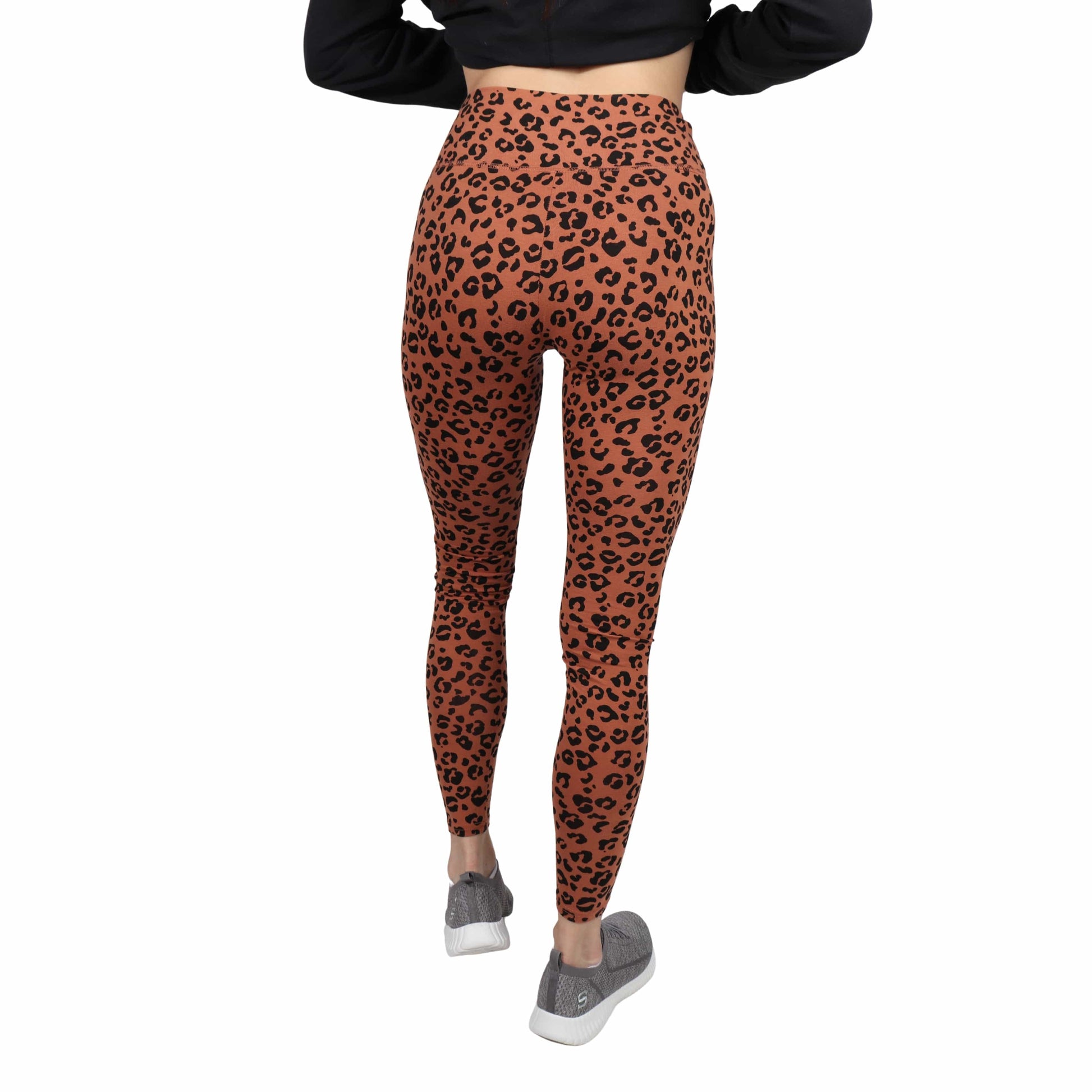 Women's Leopard Print High-Waisted Classic Leggings Wild Fable Size Small