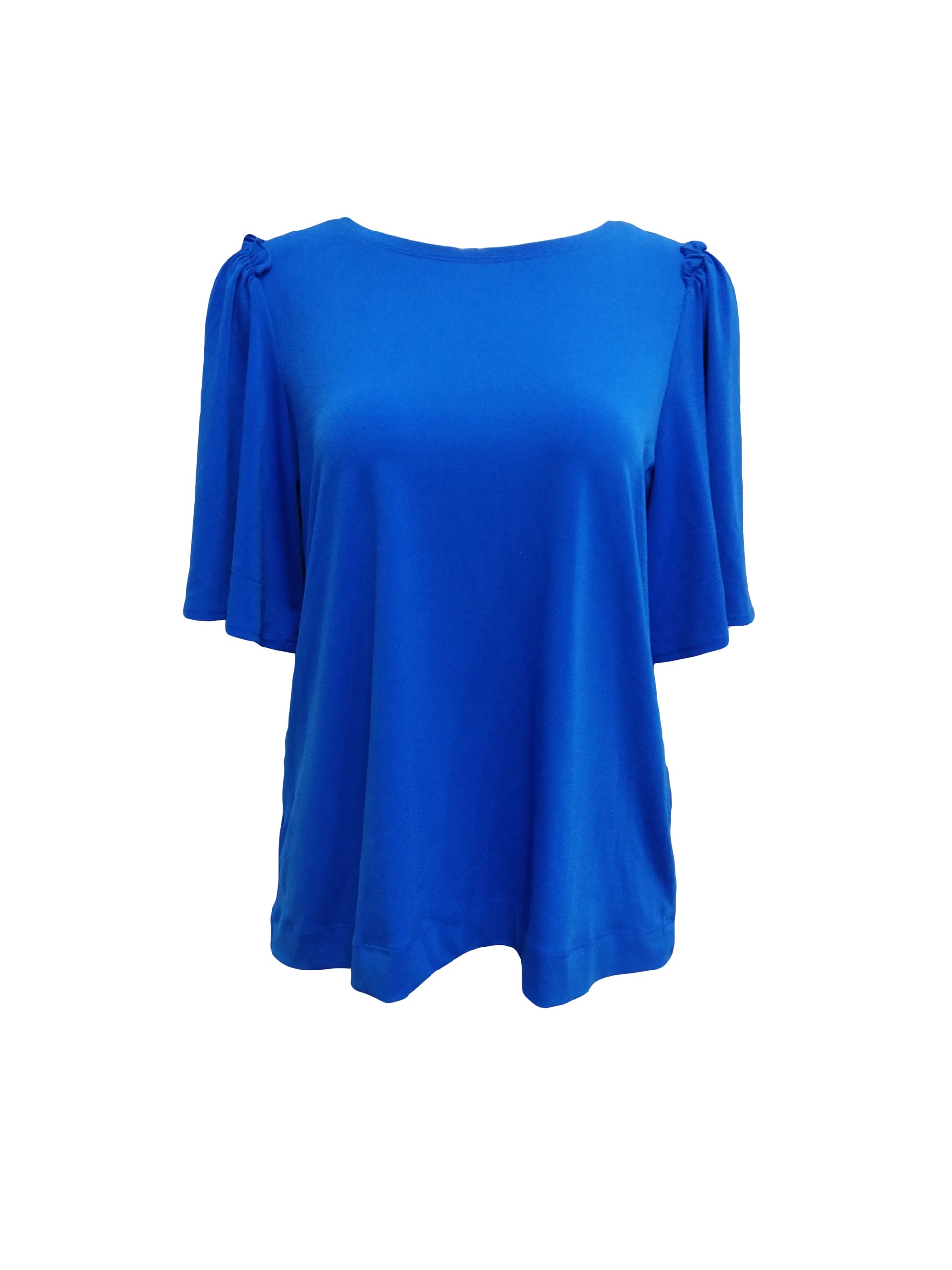 Worthington Womens Tops Madium / Royal Blue Short Sleeve Top